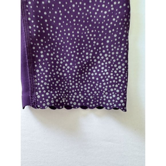 Lululemon 6 Tight Stuff Reflective Dots Scallop Ankle Purple - Picture 16 of 16